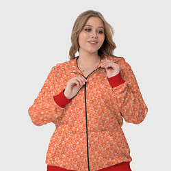 Женский 3D-костюм Оранжевый мелкий рисунок, цвет: 3D-красный — фото 2
