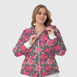 Женский 3D-костюм Пионы и шмели, цвет: 3D-белый — фото 2