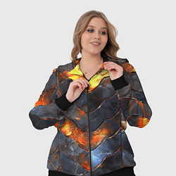 Женский 3D-костюм Чешуя в огне, цвет: 3D-черный — фото 2