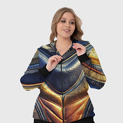 Женский 3D-костюм Футуристический текстурный костюм из кожи, цвет: 3D-черный — фото 2