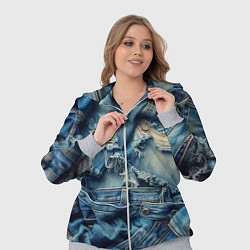 Женский 3D-костюм Denim rags - fashion trend, цвет: 3D-меланж — фото 2