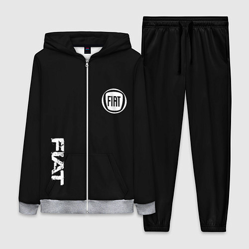 Женский костюм FIAT logo white auto / 3D-Меланж – фото 1