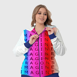 Женский 3D-костюм Imagine Dragons neon rock, цвет: 3D-синий — фото 2