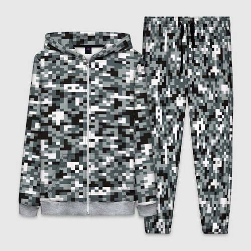 Женский костюм Камуфляжные пиксели текстура / 3D-Меланж – фото 1