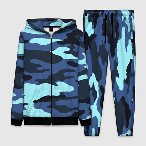 Женский костюм Камуфляж спецназа / 3D-Черный – фото 1