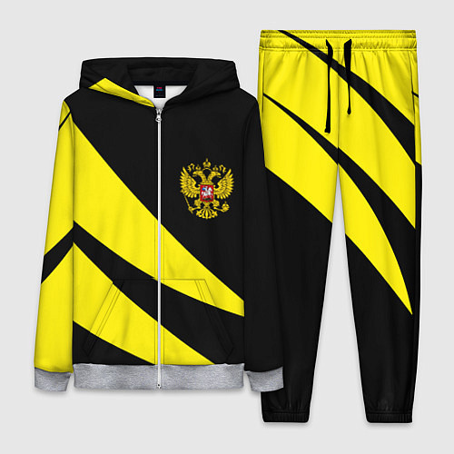 Женский костюм Россия текстура жёлтый / 3D-Меланж – фото 1