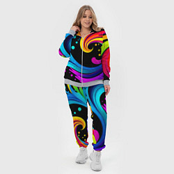 Женский 3D-костюм Joy wave - ai art fantasy, цвет: 3D-меланж — фото 2