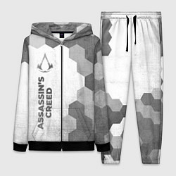 Женский 3D-костюм Assassins Creed - white gradient по-вертикали, цвет: 3D-черный