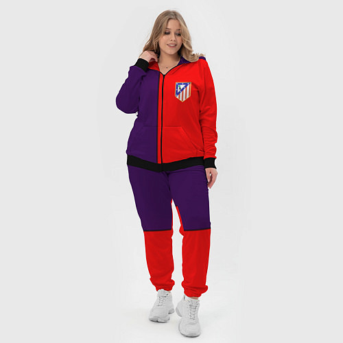 Женский костюм Атлетико полосы / 3D-Черный – фото 4