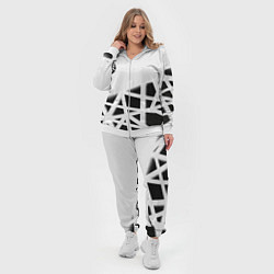 Женский 3D-костюм The Witcher 3 logo geometry, цвет: 3D-белый — фото 2