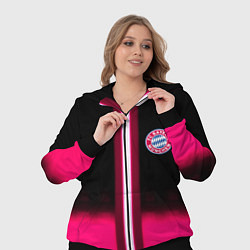 Женский 3D-костюм Бавария Мюнхен текстура, цвет: 3D-черный — фото 2