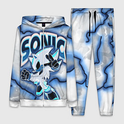 Женский 3D-костюм Sonic boom, цвет: 3D-белый