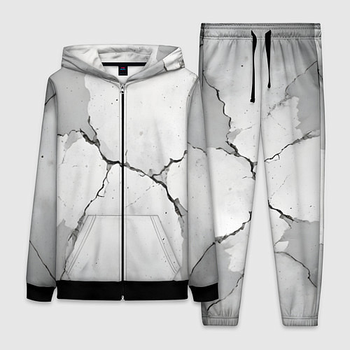 Женский костюм Растрескавшийся бетон / 3D-Черный – фото 1