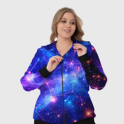 Женский 3D-костюм Неоновые созвездия космоса, цвет: 3D-черный — фото 2