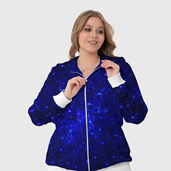 Женский 3D-костюм Обширная вселенная - соединяющиеся линии нейронов, цвет: 3D-белый — фото 2