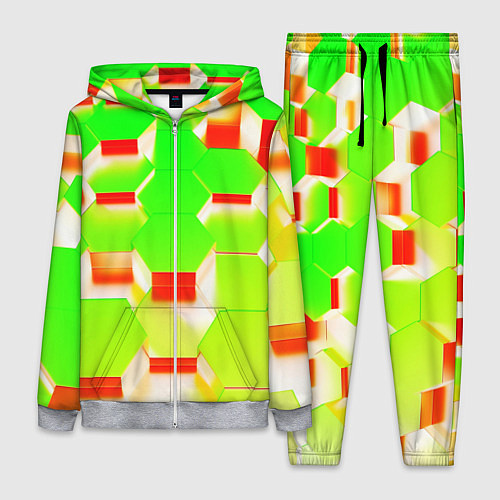 Женский костюм Кислотные соты / 3D-Меланж – фото 1