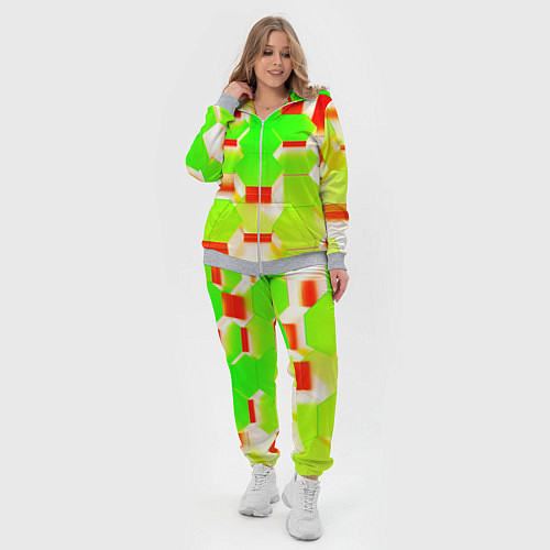 Женский костюм Кислотные соты / 3D-Меланж – фото 4