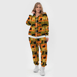 Женский 3D-костюм Хэллоуин мозаика, цвет: 3D-белый — фото 2