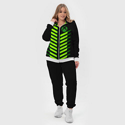 Женский 3D-костюм Xbox green line, цвет: 3D-белый — фото 2