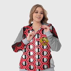 Женский 3D-костюм Россия герб сетка метала, цвет: 3D-меланж — фото 2