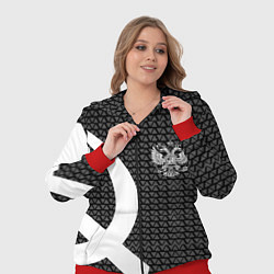 Женский 3D-костюм Герб РФ паттерн стиль ссср, цвет: 3D-красный — фото 2
