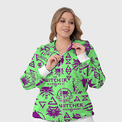 Женский 3D-костюм Ведьмак паттерн логотипы, цвет: 3D-белый — фото 2