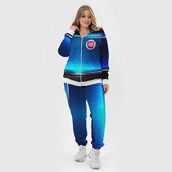 Женский 3D-костюм FIAT текстура авто, цвет: 3D-белый — фото 2