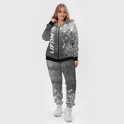 Женский 3D-костюм Lifan - grey gradient по-вертикали, цвет: 3D-черный — фото 2