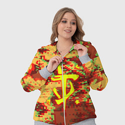 Женский 3D-костюм Doom камуфляж глитч, цвет: 3D-меланж — фото 2