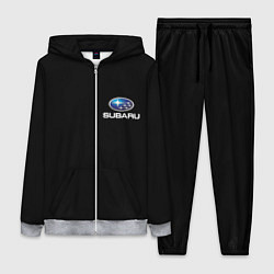 Женский 3D-костюм Subaru logo auto, цвет: 3D-меланж