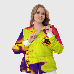 Женский 3D-костюм Serious Sam flame yellow, цвет: 3D-белый — фото 2