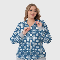 Женский 3D-костюм Гжельская вуаль, цвет: 3D-меланж — фото 2