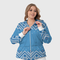 Женский 3D-костюм Вязаный скандинавский орнамент, цвет: 3D-белый — фото 2