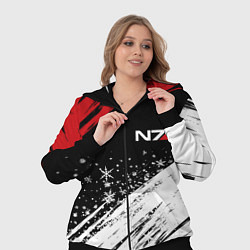 Женский 3D-костюм Mass Effect - Merry Christmas, цвет: 3D-черный — фото 2