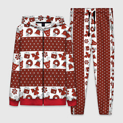 Женский костюм Новогодний паттерн