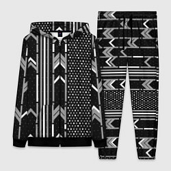 Женский костюм Закулисье чёрно-белое