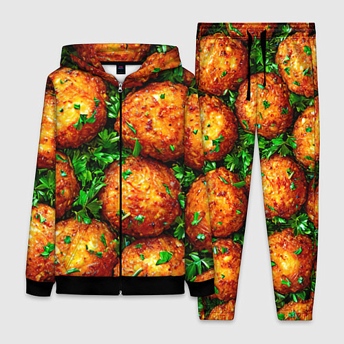 Женский костюм Котлеты / 3D-Черный – фото 1