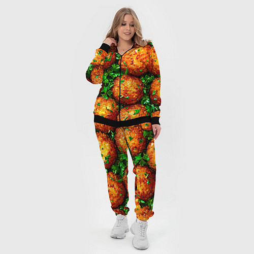 Женский костюм Котлеты / 3D-Черный – фото 4