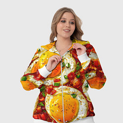 Женский 3D-костюм Яичница-глазунья, цвет: 3D-белый — фото 2