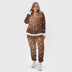 Женский 3D-костюм Золотые частицы, цвет: 3D-белый — фото 2