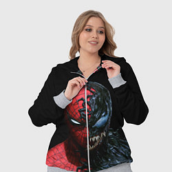 Женский 3D-костюм Человек паук симбиот, цвет: 3D-меланж — фото 2