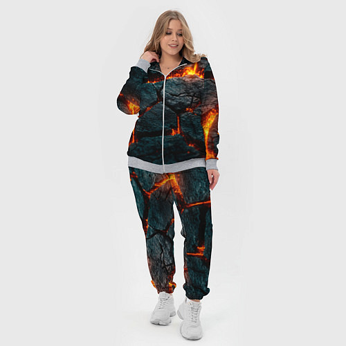 Женский костюм Скала и лава / 3D-Меланж – фото 4