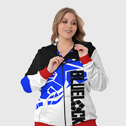 Женский 3D-костюм Блюлок - абстракция синяя, цвет: 3D-красный — фото 2