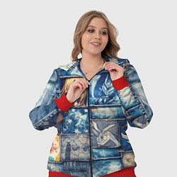 Женский 3D-костюм Аниме микс и пэчворк, цвет: 3D-красный — фото 2