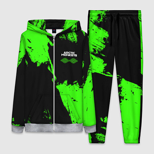 Женский костюм Arctic Monkeys - Зеленые брызги / 3D-Меланж – фото 1