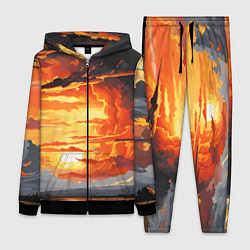 Женский костюм Багровый закат