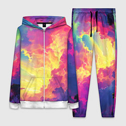 Женский костюм Розовые облака на синем небе