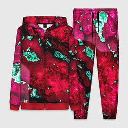 Женский костюм Абстракция красно-голубая