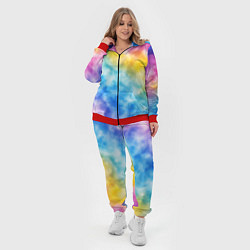 Женский 3D-костюм Радужный паттерн, цвет: 3D-красный — фото 2