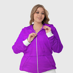 Женский 3D-костюм Градиент сиреневый металл, цвет: 3D-белый — фото 2